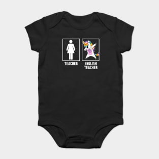 Teacher vs English teacher Baby Bodysuit